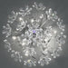 Asfour crystal ceiling light with flowers
