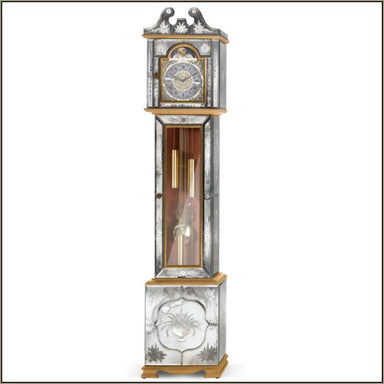 Beautiful Venetian mirrored glass grandfather clock
