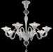 Elegant white Murano glass chandelier in 9 sizes