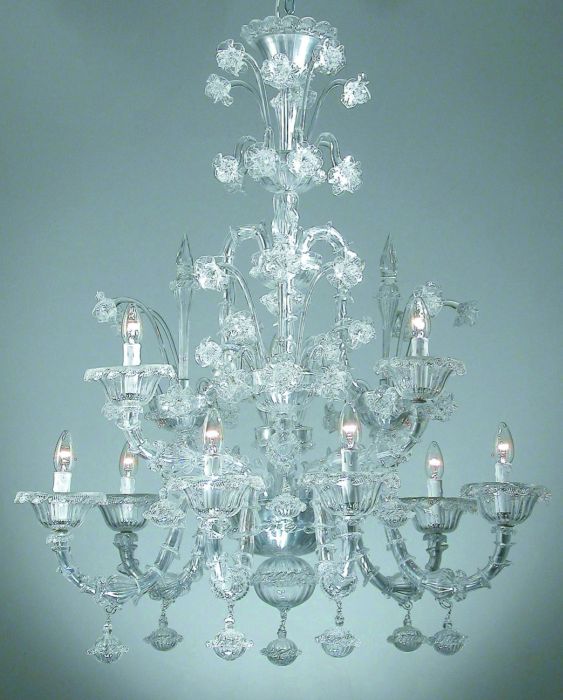 Rezzonico style flower chandelier in a large range of colours