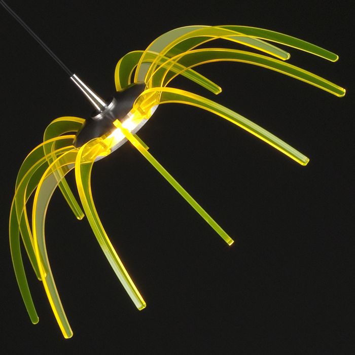 20 cm modern acrylic pendant light in 6 colours