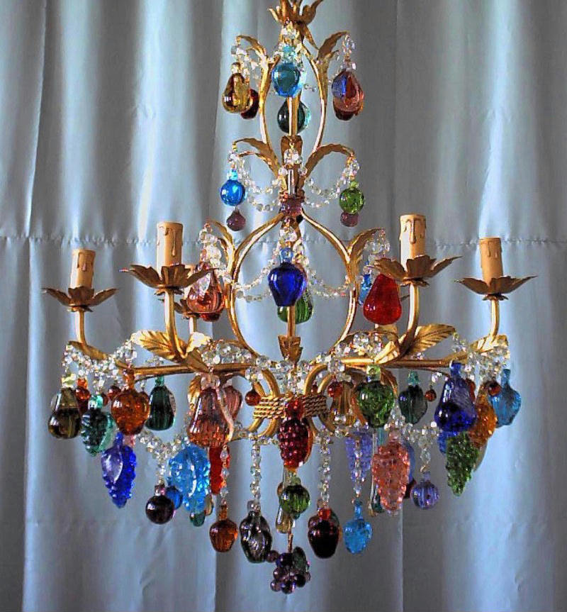Vintage fruit chandelier sales