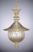 Crystal and gold ceiling lantern