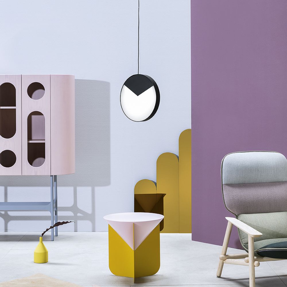 MM Lampadari interchangeable ceiling pendant with magnetic metal sheets