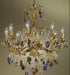 8 Light beaded Murano Fruit Chandelier