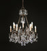 12 light brass chandelier with crystals