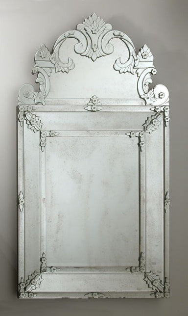 Superb Tall Venetian Wall Mirror With Bevelled Edges