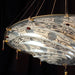 Large Fortuny style centrepiece pendant in Murano glass