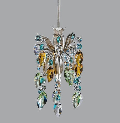 Chandelier with Turquoise & Amber Swarovski Elements