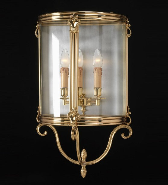 Modern 63 cm French gold wall lantern