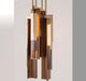 Unusual high-end modern walnut chandelier