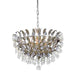 Classically Designed Silver Ceiling Light with Swarovski Element