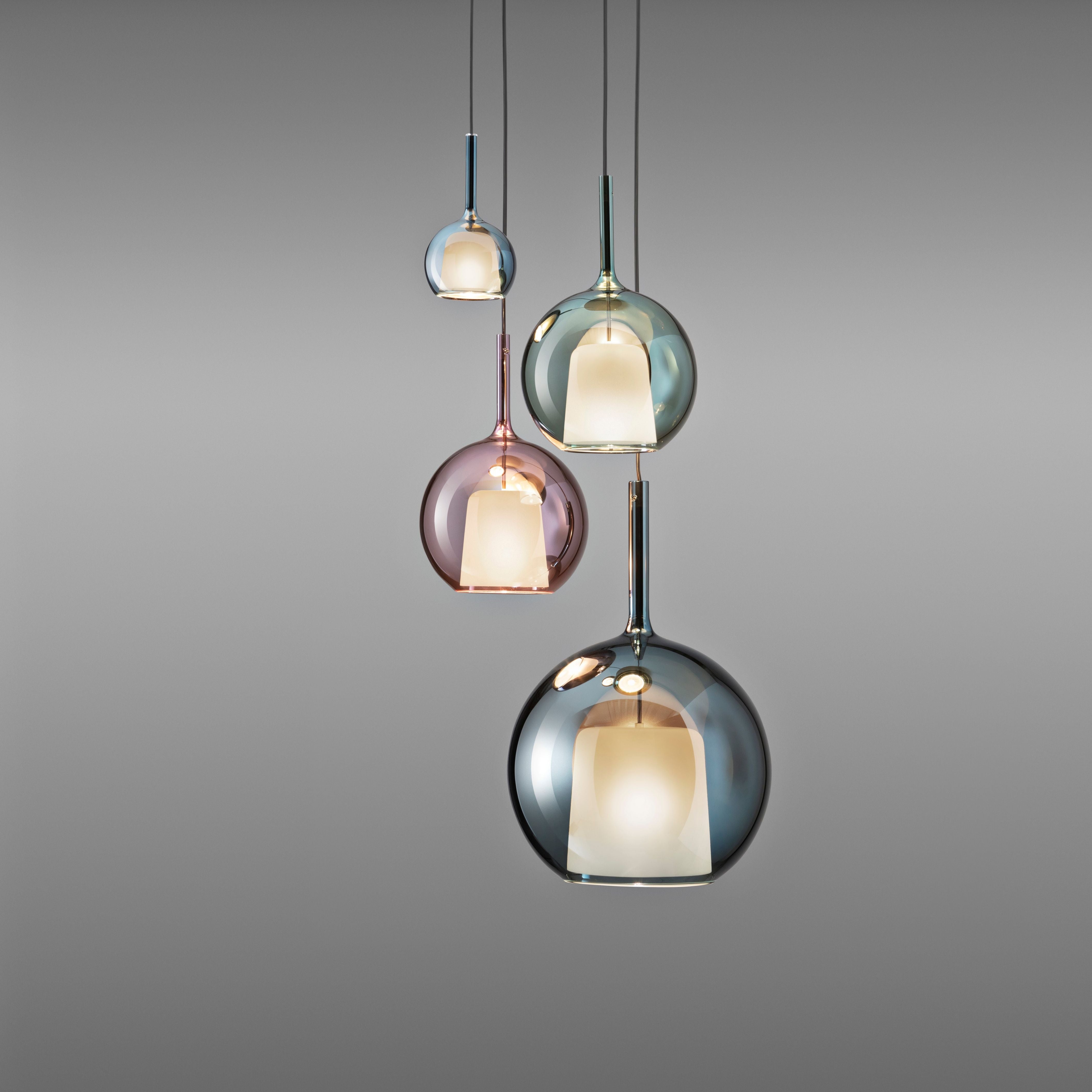 Penta Round Glass Pendant Light