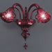 Venetian-style blown glass wall chandelier in 6 colours