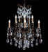 10 light brass chandelier with crystals