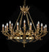 Large18 light French gold Empire chandelier
