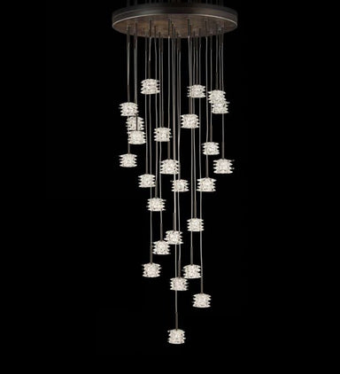 Customizable modern rustic cluster chandelier