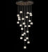 Customizable modern rustic cluster chandelier