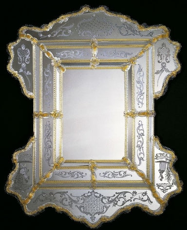 Stunning 17Th Century Italian Baroque Style Wall Mirror