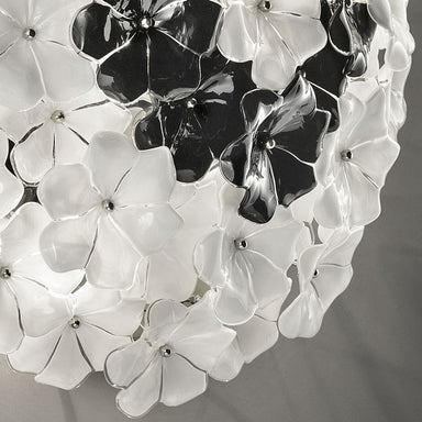 1970s-style flower ceiling  light in the Cenedese style