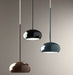 Glossy black, grey, brown or white metal ceiling light