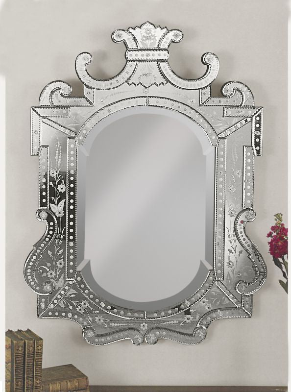 Beautiful hand-engraved Venetian wall mirror