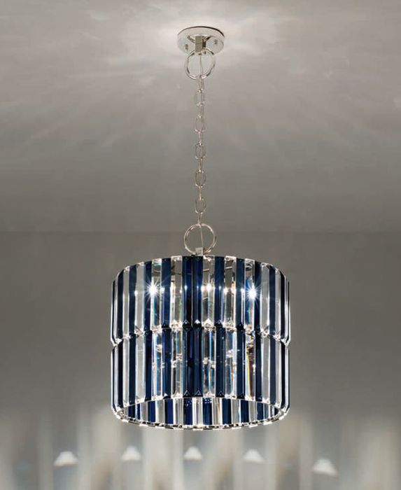 40 cm modern glass prism ceiling pendant with custom options