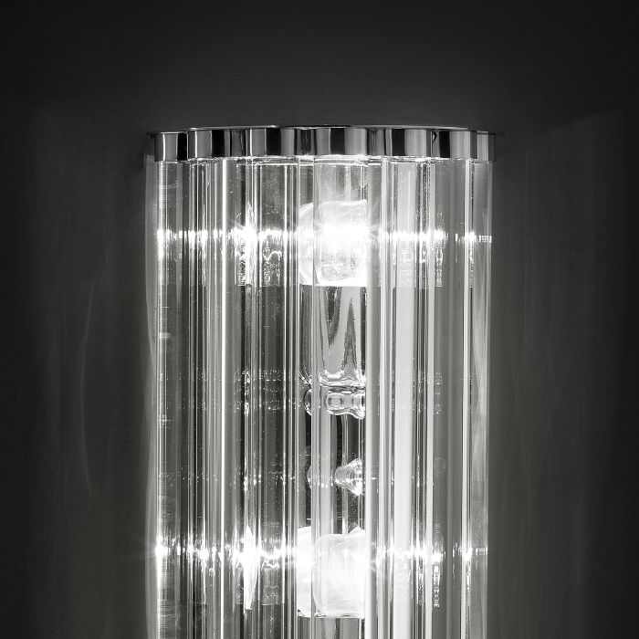 Tall elegant Murano glass wall light