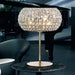 24 carat gold-plated lamp with clear Spectra crystals