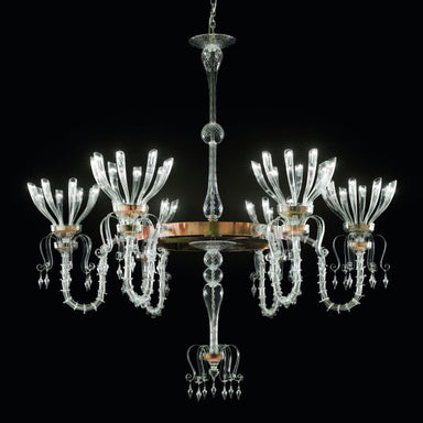 2 Metre Modern Rezzonico Style Venetian Glass Chandelier