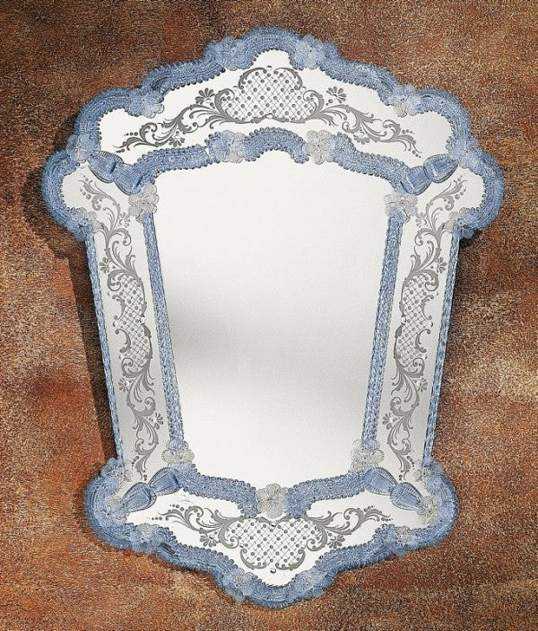 17th century style custom colour Venetian mirror