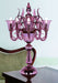 Amethyst Murano glass art deco style flambeau table lamp