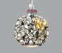Spherical Silver Metal Chandelier with premium Elements