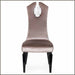 Luxury lilac velvet high-backed dining chair
