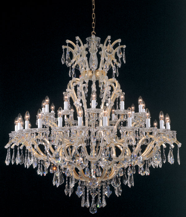 Maria Theresa gold-plated Arlati Swarovski crystal chandelier