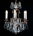 6 Light Chandelier with Hand Cut Bohemian Crystals