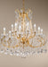 Gold Chandelier with Bohemian Crystals