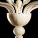 Handblown milk white 8 light Murano glass chandelier