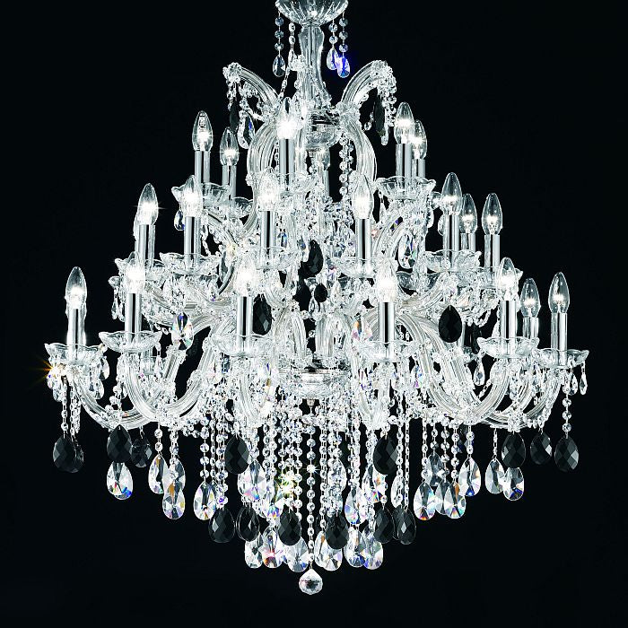 30 Light Crystal Glass Chandelier