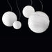 Simple & minimal white Murano glass globe pendant light