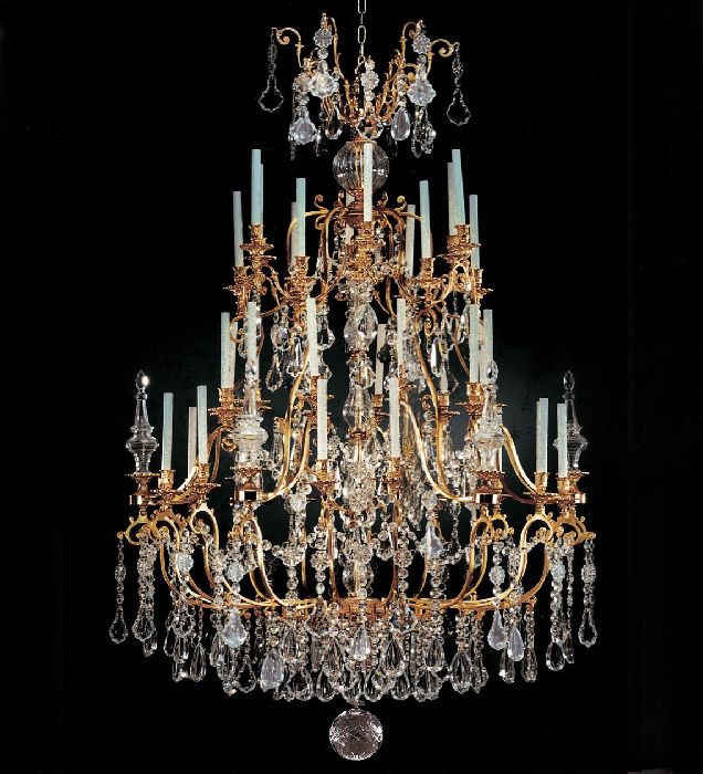 36 Light Luxury French Gold Chandelier