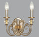 Silver Antique Finshed Metal Wall Light with Glass Balls