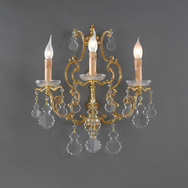 Traditional Metal 3 Arm Wall Sconce