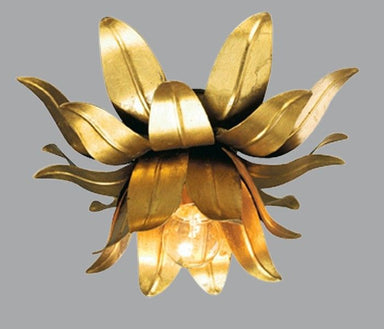 Ceiling Light with Gold Metal Work Leaves