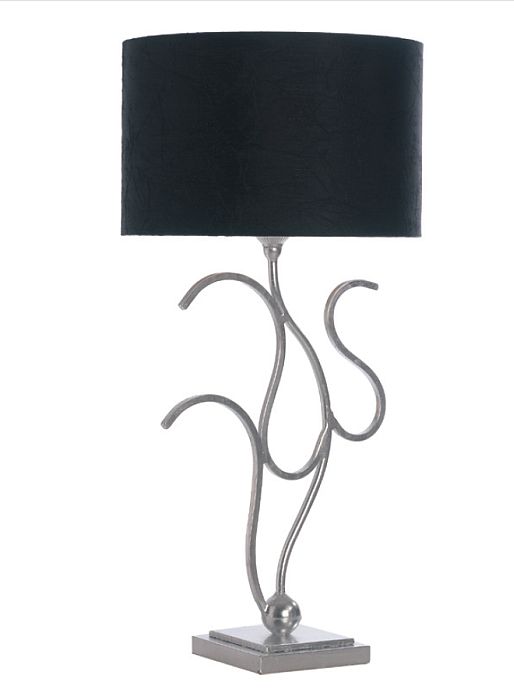 Corallo iron table light with black shade