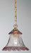 Pink and clear Murano glass ceiling lantern