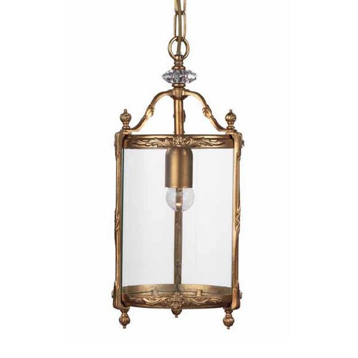 Gold & Glass Hanging Ceiling Lantern with Swarovski Elements