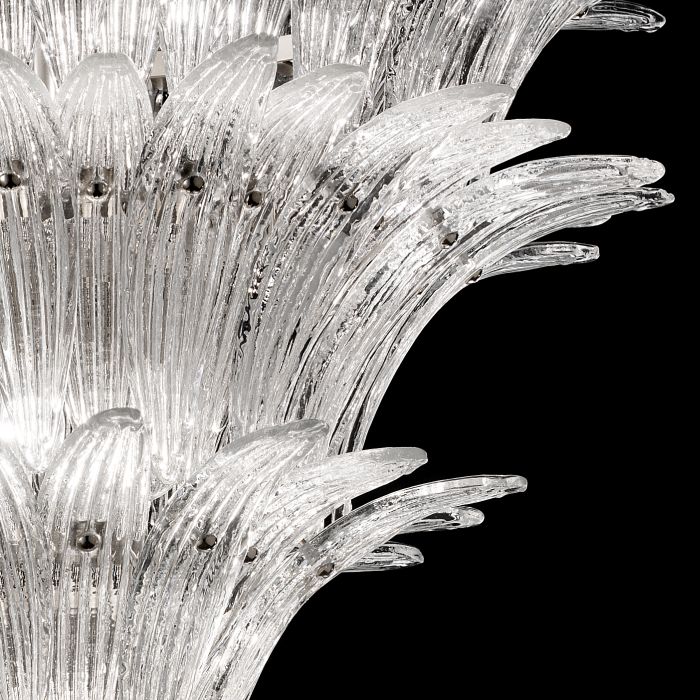 1990s style Murano glass palm chandelier in custom sizes