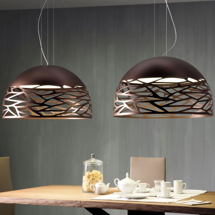 Kelly 80 cm ceiling dome pendant in 3 colours