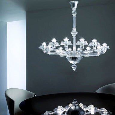 Porpora Murano glass chandelier by Venini in 4 sizes